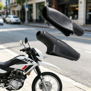 1pair Motorcycle Handle Boot Cover Handle Lever Cover Black Rubber For Honda Motorcycles