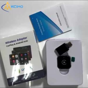 Mini Wireless CarPlay Adapter 2.4G+5G WiFi Bluetooth 5.0 USB Plug‑Play Convert Wired To Wireless CarPlay Smart