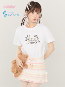 Gbiaior | Summer Hand-drawn Graffiti White Short Sleeve Loose Round Neck Cool Feeling T-shirt