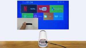 VIUIO Portable Projector HY300 1080P Ultra HD Android 11  Bluetooth 5.0  Dual WIFI6 Smart HD Home Projector