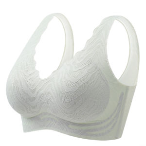 Miiow | Wireless Seamless Womens Bra Vest Style Gathered Large Youth Female Anti-Sagging Side Breast Collection Comfortable Underwear