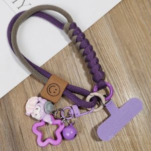 ZHENGEGE | Anti-Loss Wrist Wearable Two-Strand Braided Mobile Phone Lanyard