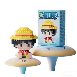 Bandai | One Piece Anime Chopper Luffy Building Blocks Set 315pcs M200 Micro Bricks Toy for Adults Collectible Home Desk Decor Gift