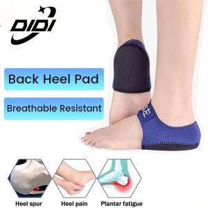 DIDI 1 Pair Back Heel Protective Sleeve Heel Pad Adjustable Gel Heel Socks Heel Arch Support Foot Flat Feet Pain Relief Plantar Fasciitis Tumit Sakit