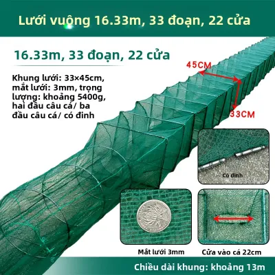 QIONGQI | Lồng Đánh Cá Bẫy Cua Bẫy Tôm Bẫy Lươn