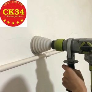 Dụng cụ chắn bụi máy khoan bê tông khoan tường 2 màu đen