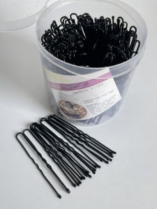 JX Hair Accessories Thickened Hairpins Bucket Hat U-Shaped Clips Fixed Frizz Hair Edge Clips Alloy Material Korean Style