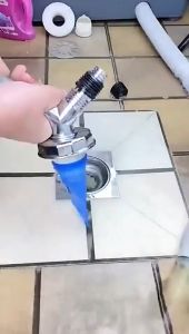 Đầu nối ống xả máy giặt chậu rửa gồm đế ga thoát sàn ngăn mùi Minh House