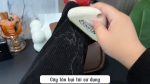 Cây Lăn Bụi Quần Áo Lăn Bụi Silicon Siêu Dính Cây Lăn Lông Mèo Mini Tái Sử Dụng MEHOM- CLB03