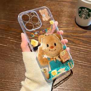 Cute Bear Butt Knees Phone Case Silicone Plush Female Model  17/16 15 Female New 14 plus Transparent 13 pro Max Lovely 12 Mini Autumn Winter 11 Xs Air Soft Xr