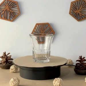 DAGA Gelas Kopi Kaca Estetik | Premium Glass Tea Cup | Gelas Bening