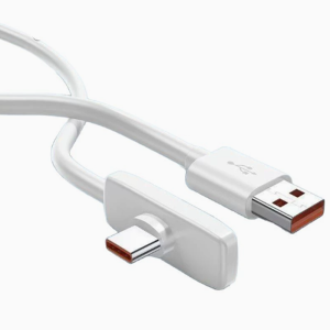 100W PD 90 Degree Elbow Aluminum Alloy Braided USB C To Type C Cable 10A Fast Charging High Speed Data Transmission Gaming Cord