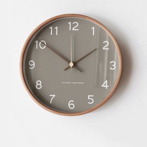 💥Dream Best🔥 Nordic Simple Design Style Wall Clock Wooden Mute Quartz Wall Clock Creative Fashion Deco Murale Living Room Decoration Clock 30*30cm