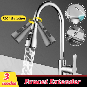 Sink Faucet 3 Outlet Modes Silicone faucet 720° Rotatable Universal Kitchen Faucet Bathroom