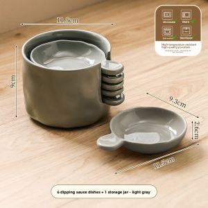 Mr.Snail | Cream Style Dipping Sauce Dish Set