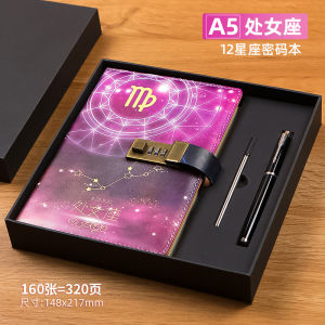 Sổ Tay Mật Khẩu Bìa Da Dày Khóa Mật Khẩu Sổ Tay Học Sinh Văn Phòng Phẩm Nghệ Thuật Kinh Tế Sổ Tay Ghi Chép A5 Mới 2025