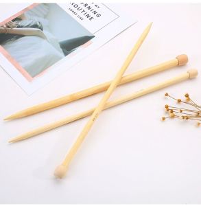 Full Set Natural Bamboo Yarn Knitting Tools Single Needle Sweater Needle Scarf Neck Warmer Handmade Eco-Friendly Large Needle