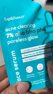 Luxe Beauty BUY 2 GET 1 Acne Clearing 7% AHA BHA PHA Poreless Glow Face Serum 7.5ml