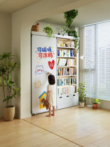 SAMEDREAM | Library Bookshelf With Whiteboard Doors Steel Material Student Home Use