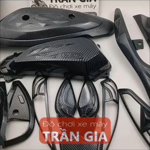 Combo full phụ kiện Carbon gắn xe SH MODE năm 2020 2021 2022 2023 2024 ốp trang trí đầy đủ cacbon Sh nữ Sh Mo