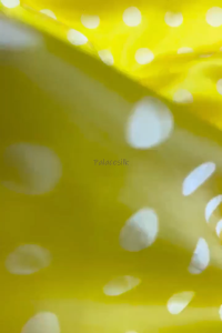 Vải lụa may áo dài tơ tằm Palacesilk chấm bi vàng siêu nhẹ#mềm mượt#thoáng mát