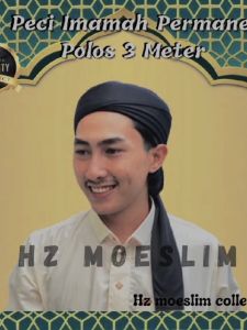 Peci Imamah 3 Lipatan Permanen Instan Langsung Pakai Anak Laki Dewasa Dan Anak Sorban Putih Bisa COD