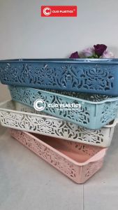 Clio Storage Basket Estetik / Keranjang Quattro 8361 Plastik / tempat sendok / tempat pensil / tempat kuas
