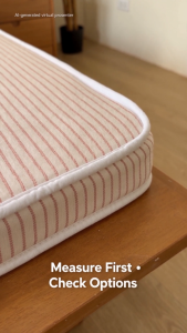 RYN Striped Compressed Foam Mattress 5CM 75MM 10CM Thick 90 120 135 150 180CM Wide 190CM Long Bedroom Condo