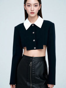 กระโปรงสั้นทรงเอเอวสูงสีดำ กระโปรงทรงเอเอวสูงสำหรับผู้หญิง ฤดูใบไม้ร่วง ฤดูหนาว 2025 กระโปรงสั้นทรงเอสไตล์เกาหลีใหม่