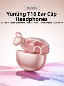 momoho | Ear Clip Bluetooth Headphones with AI Voice Translation Air Conduction Open Ear Sports 2026 New