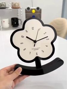 Pendulum Silent Clock Placement Living Room Desktop Decoration Seat Clock