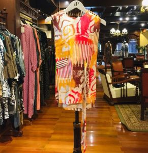 Neva Outer Viscos by Dian Pelangi LIMITED EDITION Cardigan Bolero Vest Coat Cardi Rompi Casual Formal Kerja Kantor Pesta Pernikahan Kondangan Wanita Hijaber Cantik Anggun Modis Modern Elegan Mewah Model Korea Motif Batik Abstrak Hand Made Kekinian