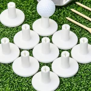 Bộ 10 Giá Đỡ Tee Cao Su Chơi Golf Dùng Cho Thảm Tập Luyện Trong Nhà Ngoài Trời Bền Bỉ