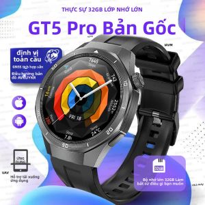 Đồng Hồ Thông Minh GT5 Pro 32GB Bộ Nhớ Màn Hình AMOLED Chống Nước Dây Đeo Thể Thao Tích Hợp NFC GPS Gọi Video & Theo Dõi Sức Khỏe Dành Cho Nam