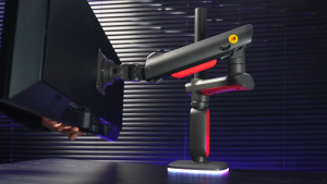 North Bayou NB RGB Lights Gaming Monitor Arm 32" - 60" Bracket | VESA Compatible | TUV certified