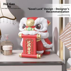 HUIYANGXU | Lucky Lion Dance Figurine