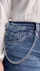 VALQO Tali Rantai Celana Dompet Gaya Modis Logam Premium Anti Karat