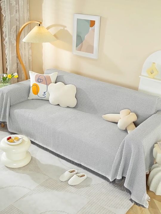 【HΛSE】ผ้าคลุมโซฟา ผ้าห่มโซฟา🌸ยุโรปเหนือ สีทึบ ผ้าห่ม ผ้าขนหนูโซฟา ฝาปิด ...