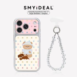 Smyideal | Cute INS Kitten Korean Style Spotted Bear Patterned iPhone Cases