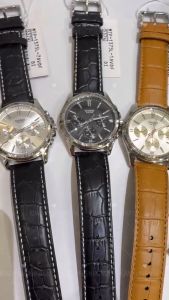 [CASIO MTP-1375L SERIES ] CASIO MEN MULTIHANDS QUARTZ LEATHER BAND WATCH