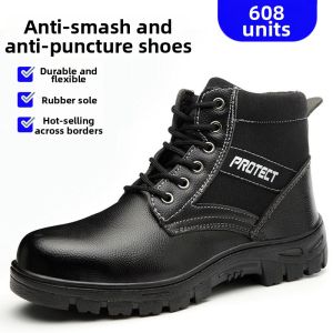 JIFANPAUL | Mens Safety Work Shoes Anti-crush Anti-puncture Durable Comfortable Steel Toe Cap