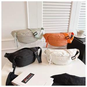 Charlene Japanese Simple Harajuku Style Woman Cute Chest Bag Canvas Dumpling Bags For Women