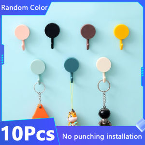 Lovely Sticky Hooks Creative Clothes Hooks Kitchen Bathroom Wall Hooks No Punching Installation Household Storage Storage Hooks