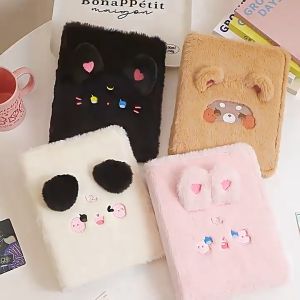 Lovely Fuzzy Animal Style Pop Star KPOP Group BLACKPINK SEVENTEEN Photo Card Protection Display Album Plush Case