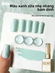 1 Chai 15ML Gel Sơn Móng Tay Màu Xanh Lá Menta Bán Vĩnh Cửu Sử Dụng Với Đèn UV/LED Dùng Trong Làm Móng Tại Nhà Hoặc Salon Có Thể Tẩy Được Tương Thích Với Acrylate/Carbamate Copolymer