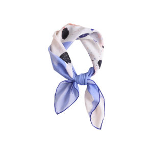 YINGMEI | Cute Dog Design Silk Scarf