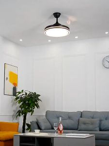 Modern ceiling fan light Remote 42/48 Inches Invisible chandelier Ceiling Fan Living Room Diningroom