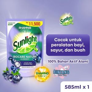 Sunlight Biocare Nature Sabun Cuci Piring untuk Peralatan Bayi 585 ml