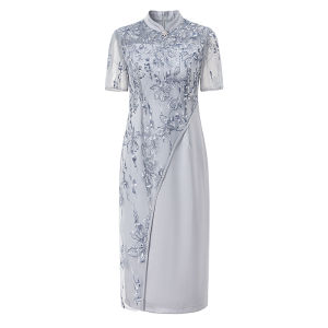 New Chinese Style Wedding Banquet Cheongsam Summer