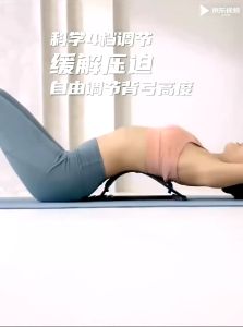 Back Massage Stretcher with Magnetic Acupressure Points Lumbar Support Device Acupuncture Lower and Upper Back Pain Relief Relax Spine Back support for Lower Back pain Relief device Lumbar support stretcher (RANDOM COLOR)